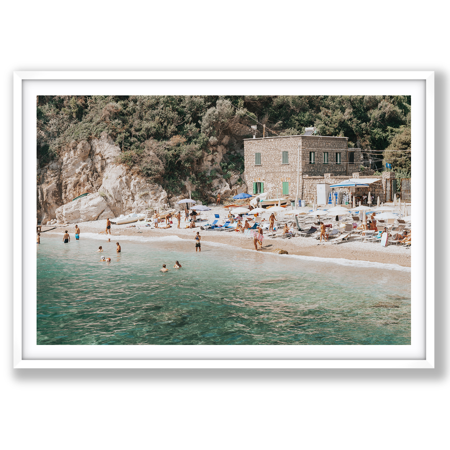 Secluded Sanctuary Italian Mediterranean decor wall art main fine art print image