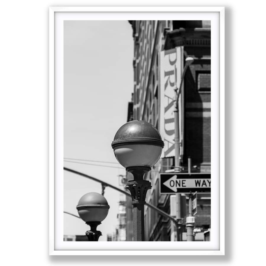 Subway Style New York NYC Black & White wall art main fine art print image