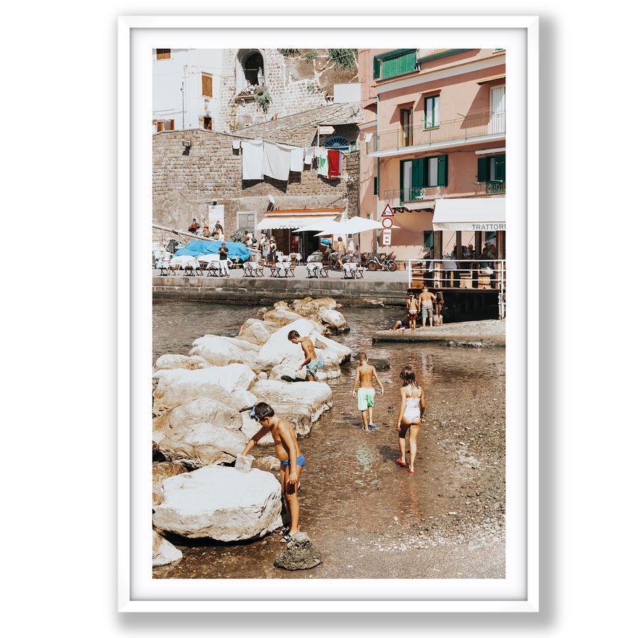 The Beachcombers Sorrento beach coastal wall art main fine art print image