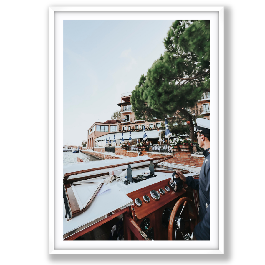 The Driver Venice Canal Italian wall art main fine art print image