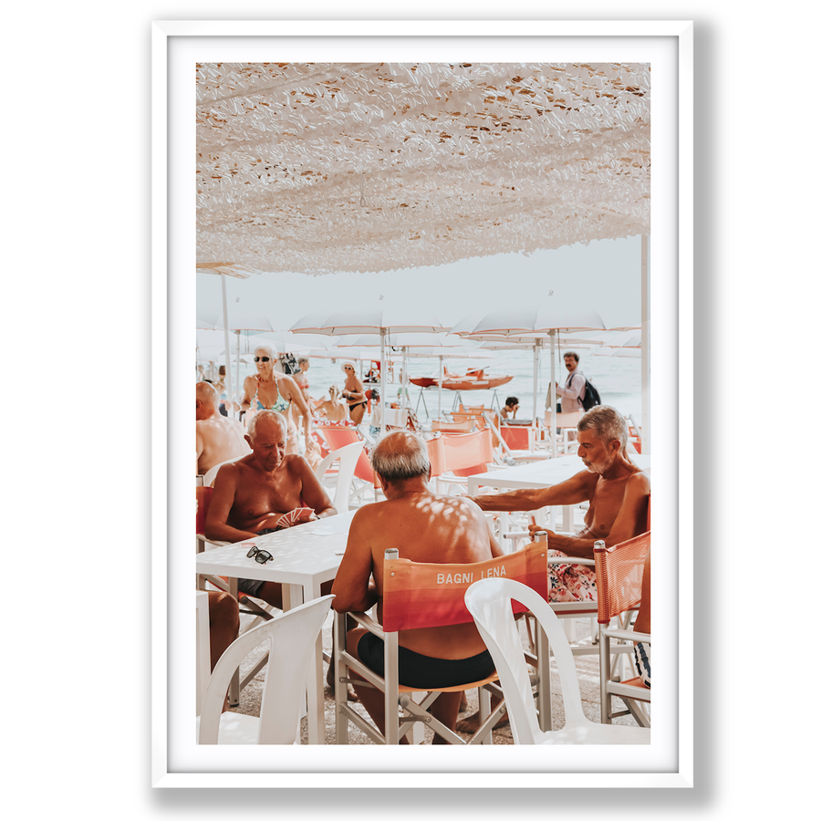 The Players Italian Alassio Italian wall art main fine art print image