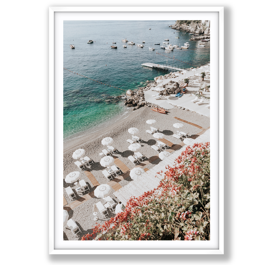 Tranquil Oasis Amalfi Coast coastal wall art main fine art print image