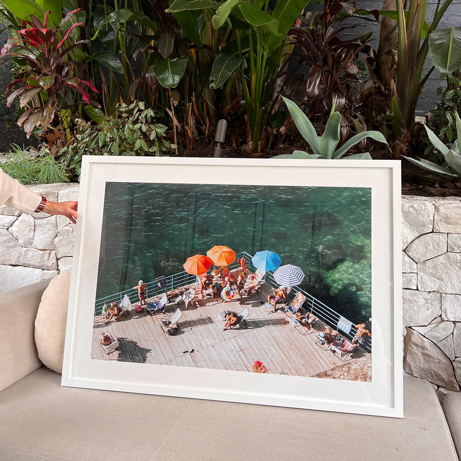 Il Dolce Far Niente, Sorrento Italy fine art photography print by Amichi Co, styled in a collector’s home