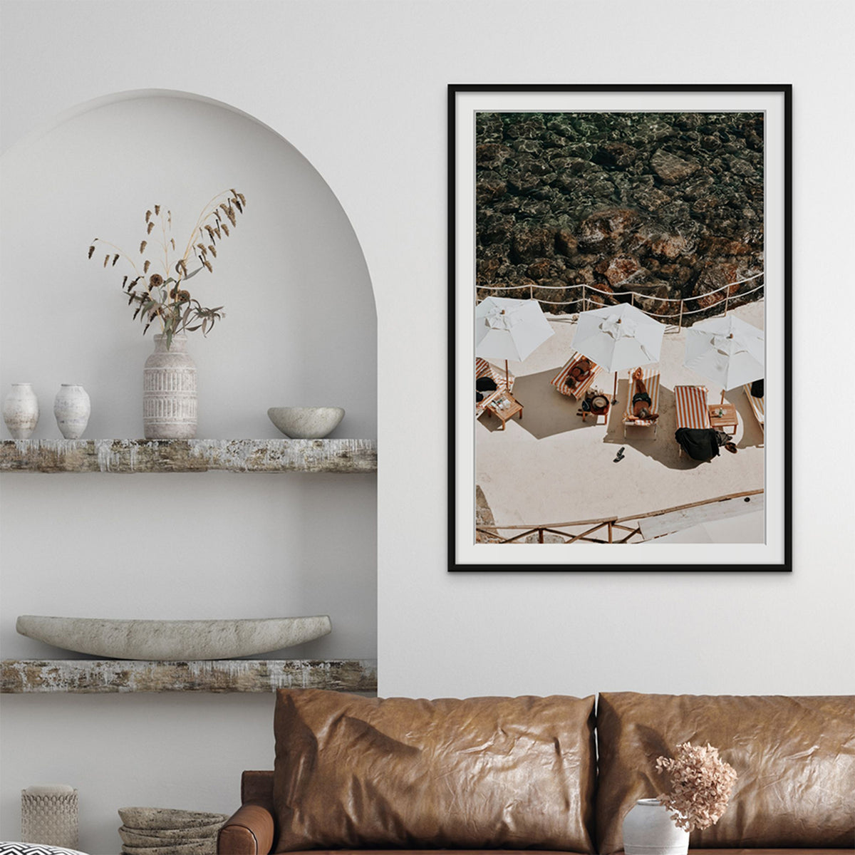 When Harry Met Sally framed wall art print styled in a living room interior