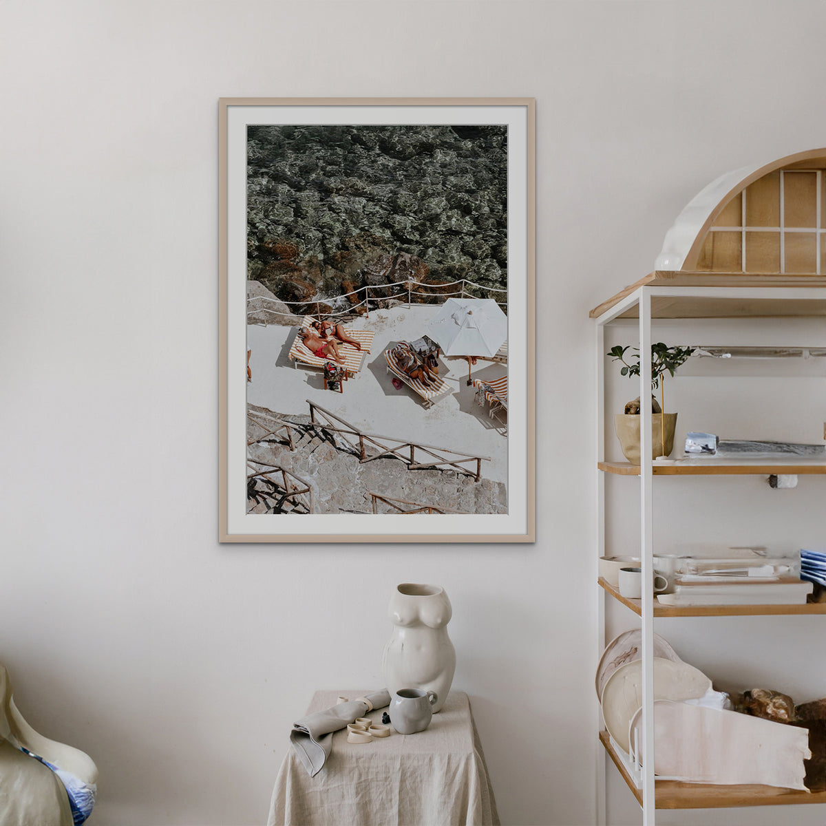 Lounge Lizards Tuscany Italian decor wall art framed print styled in a hallway