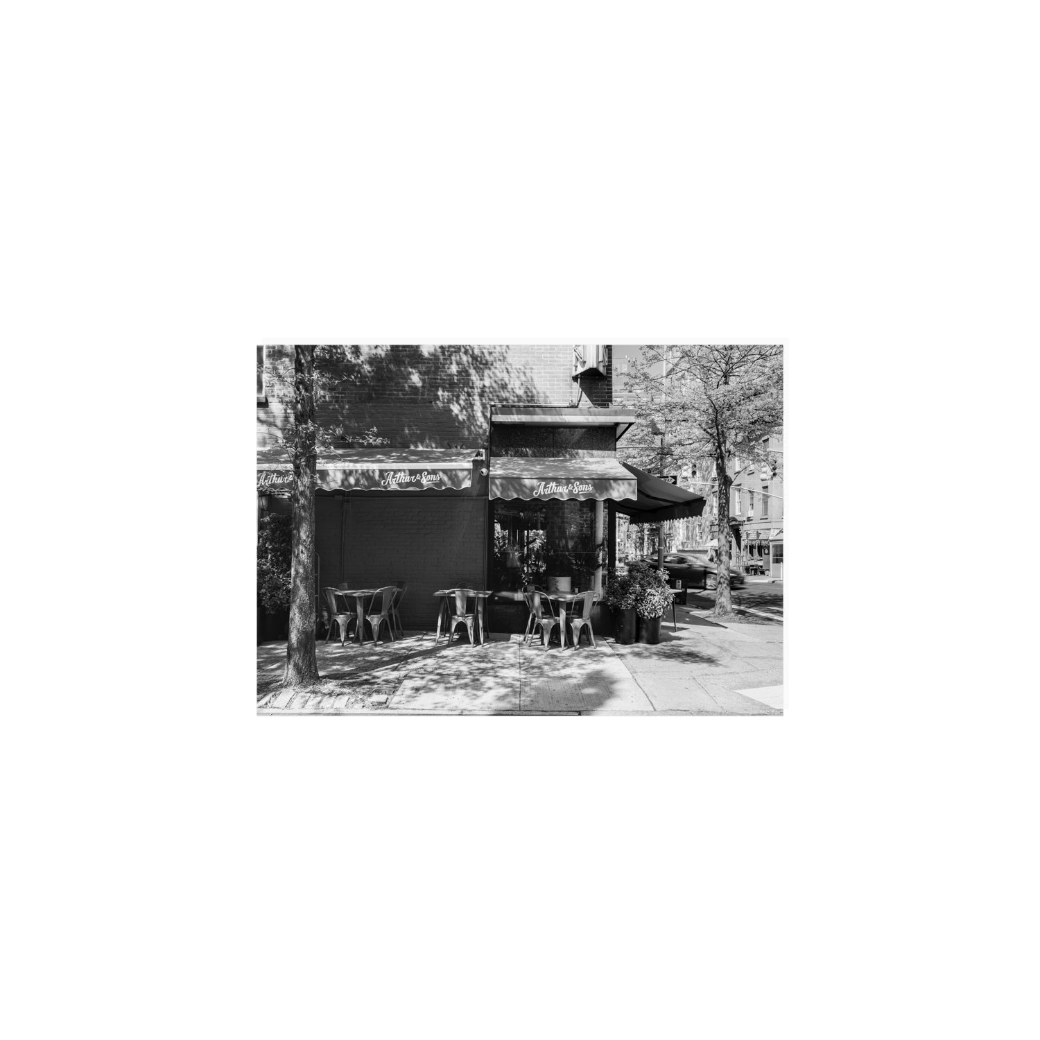 Arthur's Corner New York NYC Restaurant wall art A5, 21 x 14.8 cm unframed fine art canvas