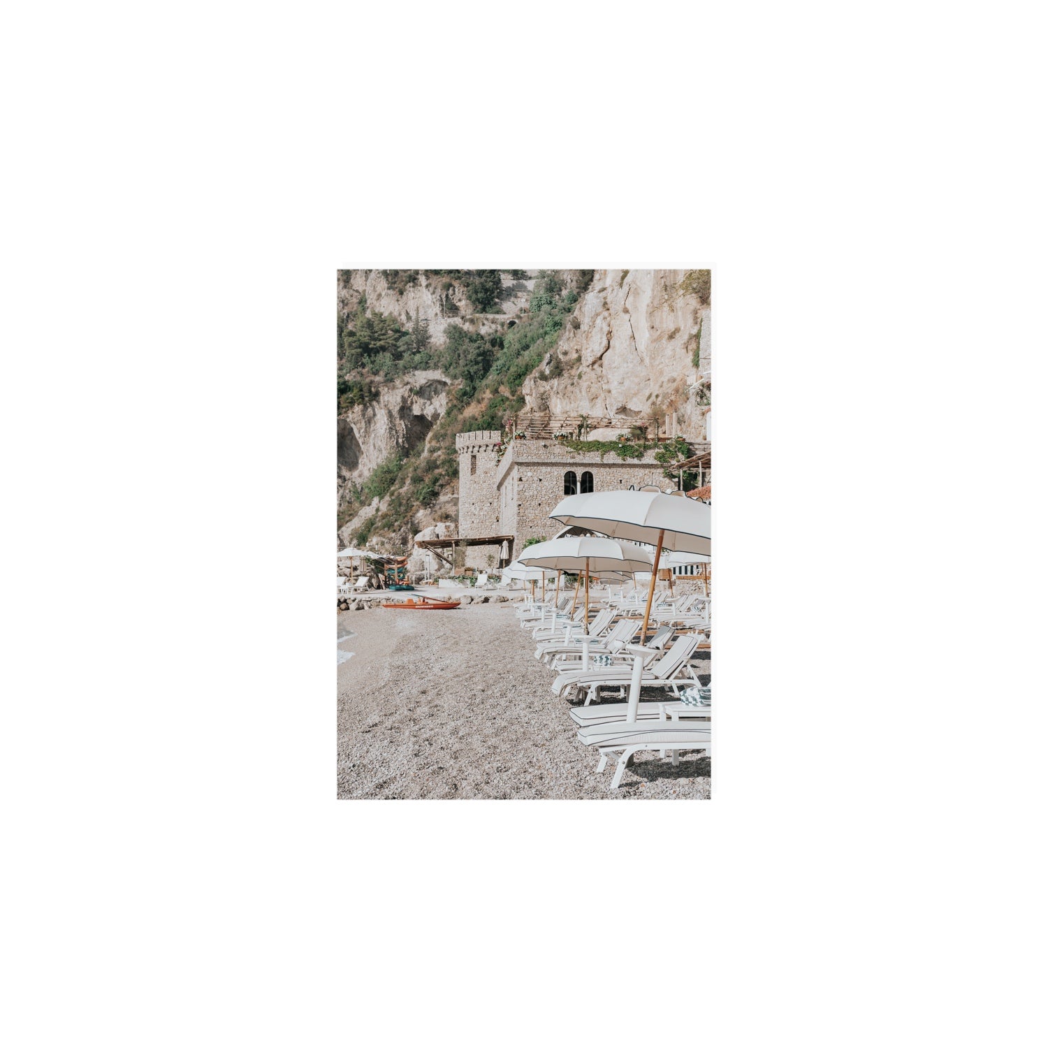 La Villeggiatura fine art print, Amalfi, Italy, luxury escapes artwork, A5 · 21 x 14.8 cm, Unframed, Fine Art Canvas