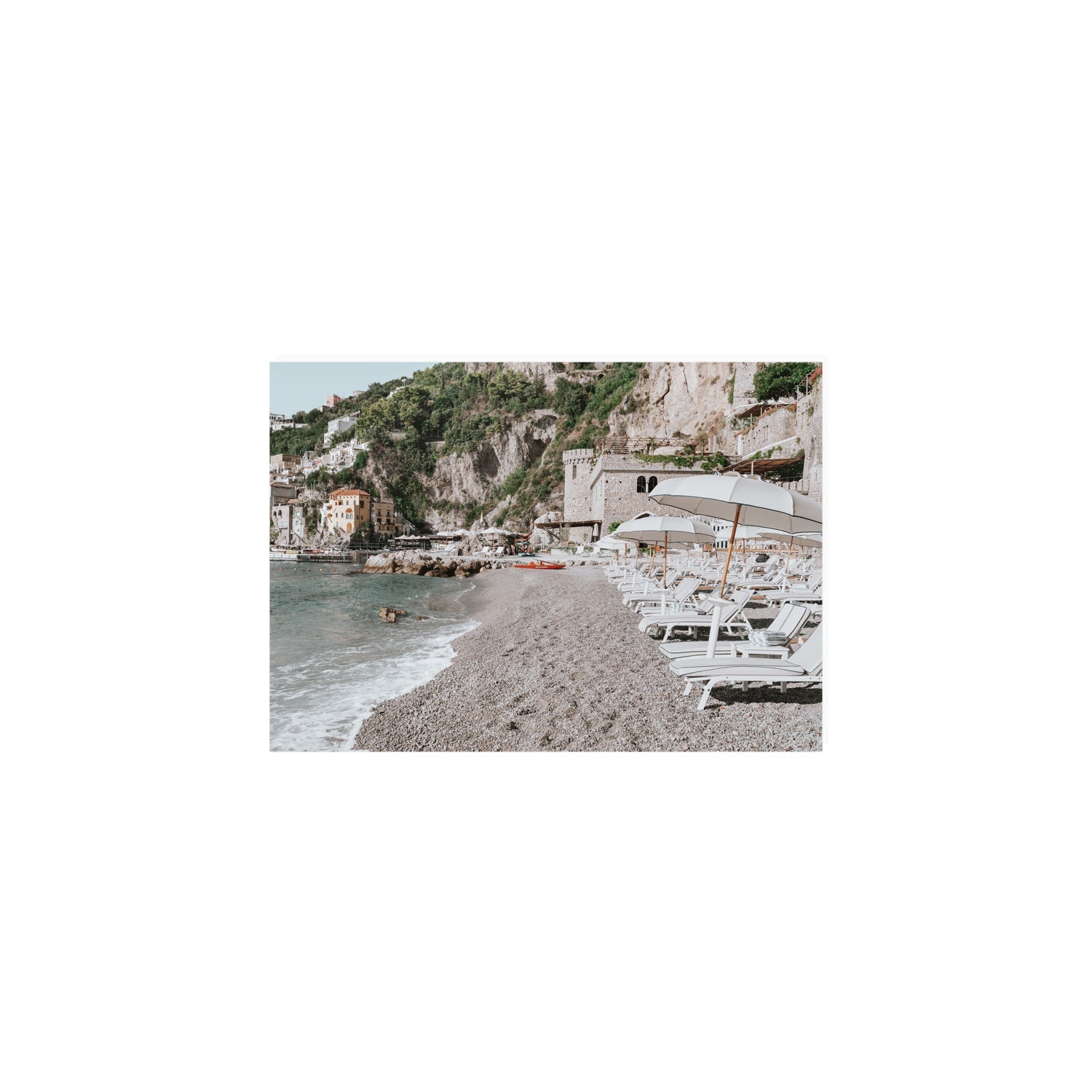 Borgo Santandrea fine art print, Amalfi, Italy, A5 · 21 x 14.8 cm, Unframed, Fine Art Canvas