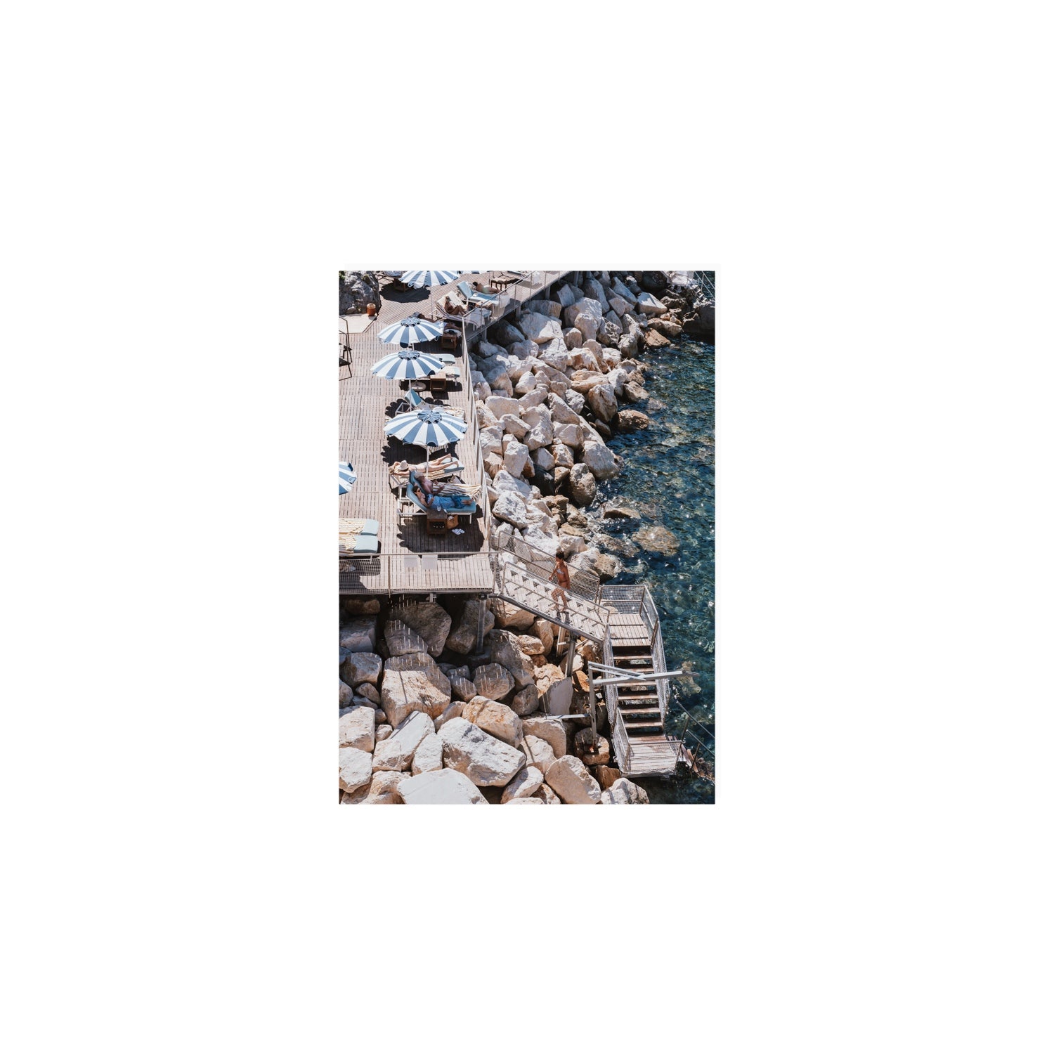 Life On The Shore fine art print, Ischia, Italy, A5 · 21 x 14.8 cm, Unframed, Fine Art Canvas