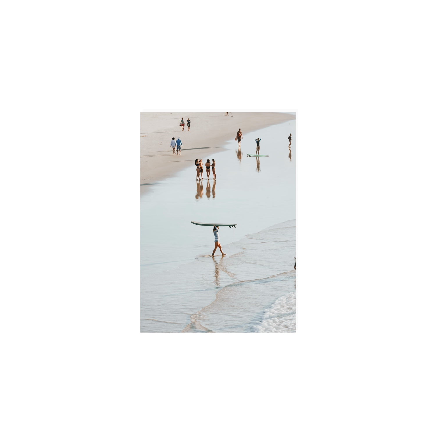 Bailey Byron Bay beach coastal decor wall art A5, 21 x 14.8 cm unframed fine art canvas