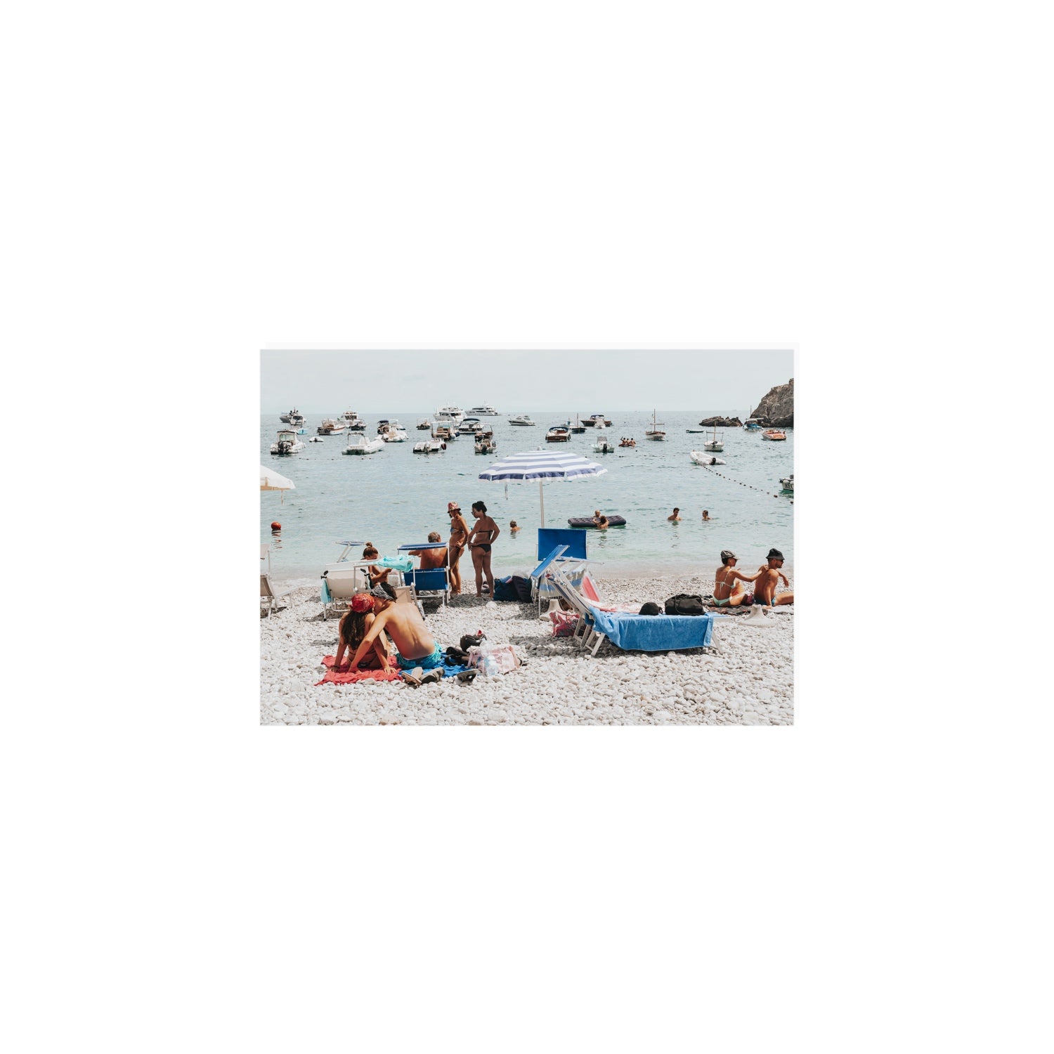 The Kiss Nerano wall art A5, 21 x 14.8 cm unframed fine art canvas
