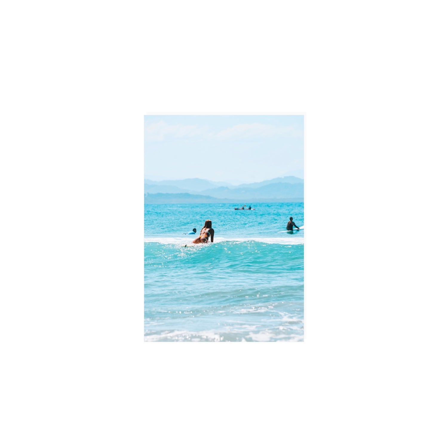 Tatiana Byron Bay Surf coastal photography wall art A5, 21 x 14.8 cm unframed fine art canvas