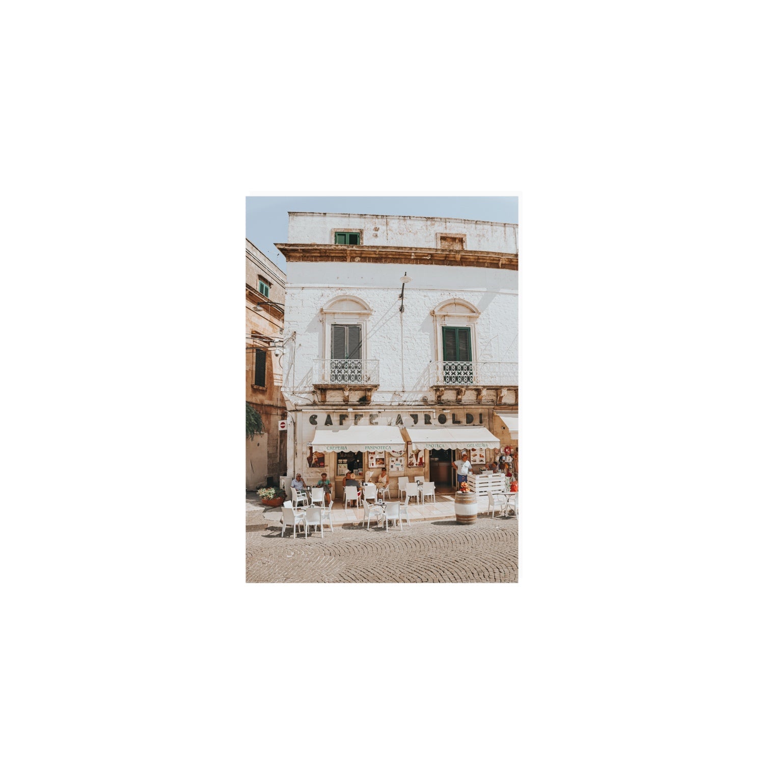 L'Ora di Pranzo Puglia L’Ora di Pranzo Italian art print A5, 21 x 14.8 cm unframed fine art canvas