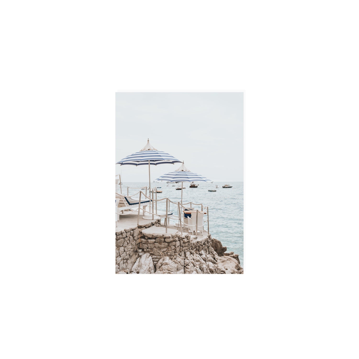 La Scogliera fine art print, Positano, Italy, A5 · 21 x 14.8 cm, Unframed, Fine Art Canvas
