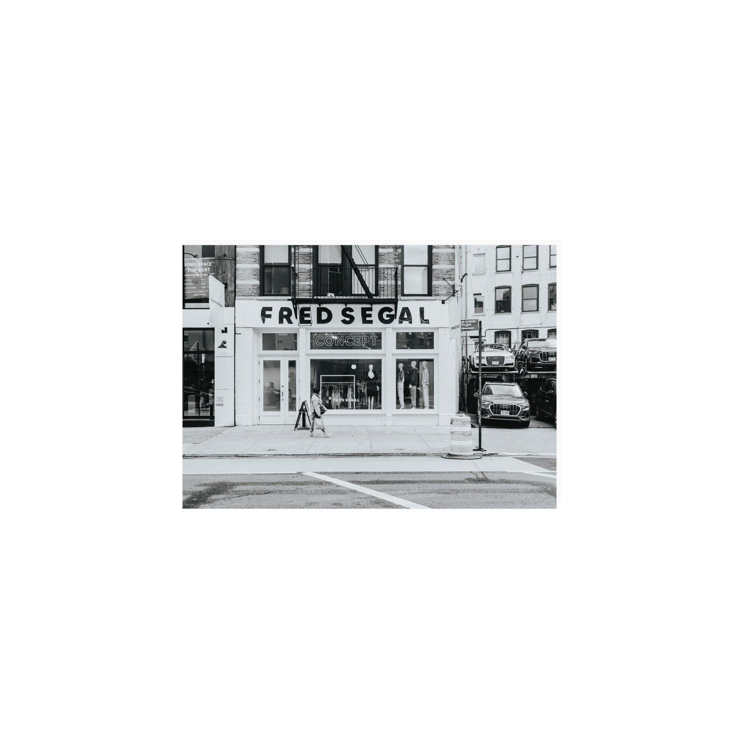Noir York New York NYC Black & White wall art A5, 21 x 14.8 cm unframed fine art canvas