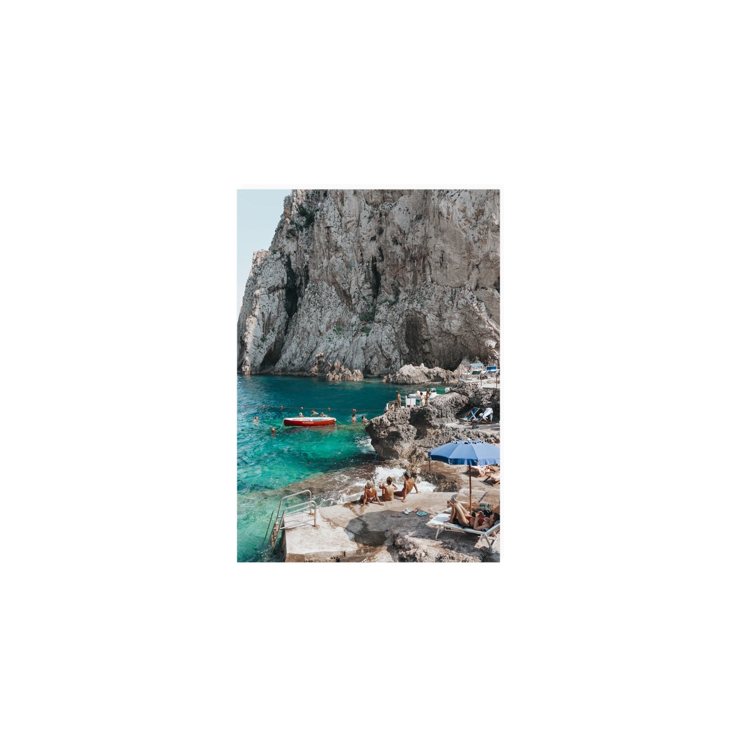 Tranquility fine art print, Capri, Italy, A5 · 21 x 14.8 cm, Unframed, Fine Art Canvas