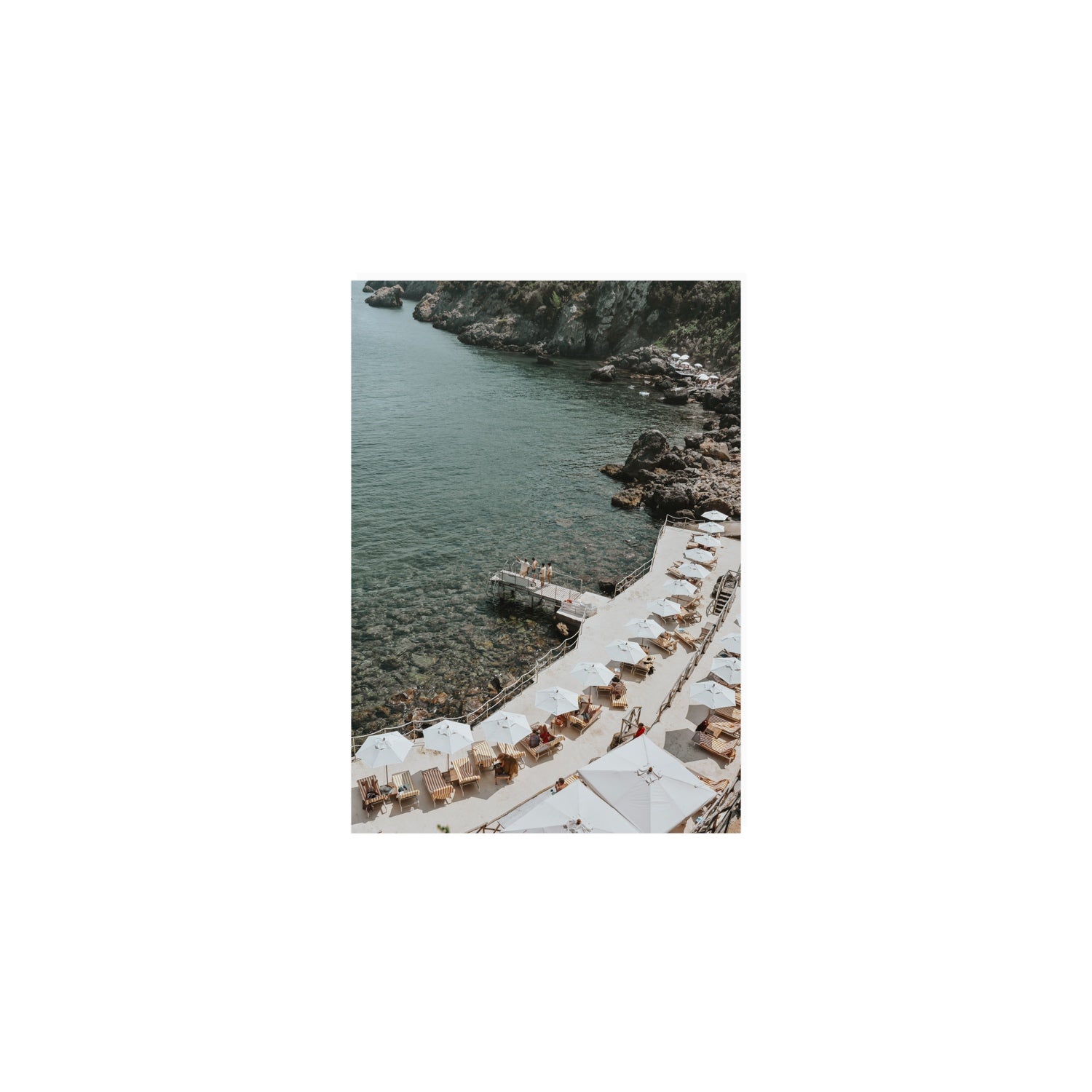 Pier Perspectives Tuscany coastal Italian wall art A5, 21 x 14.8 cm unframed fine art canvas