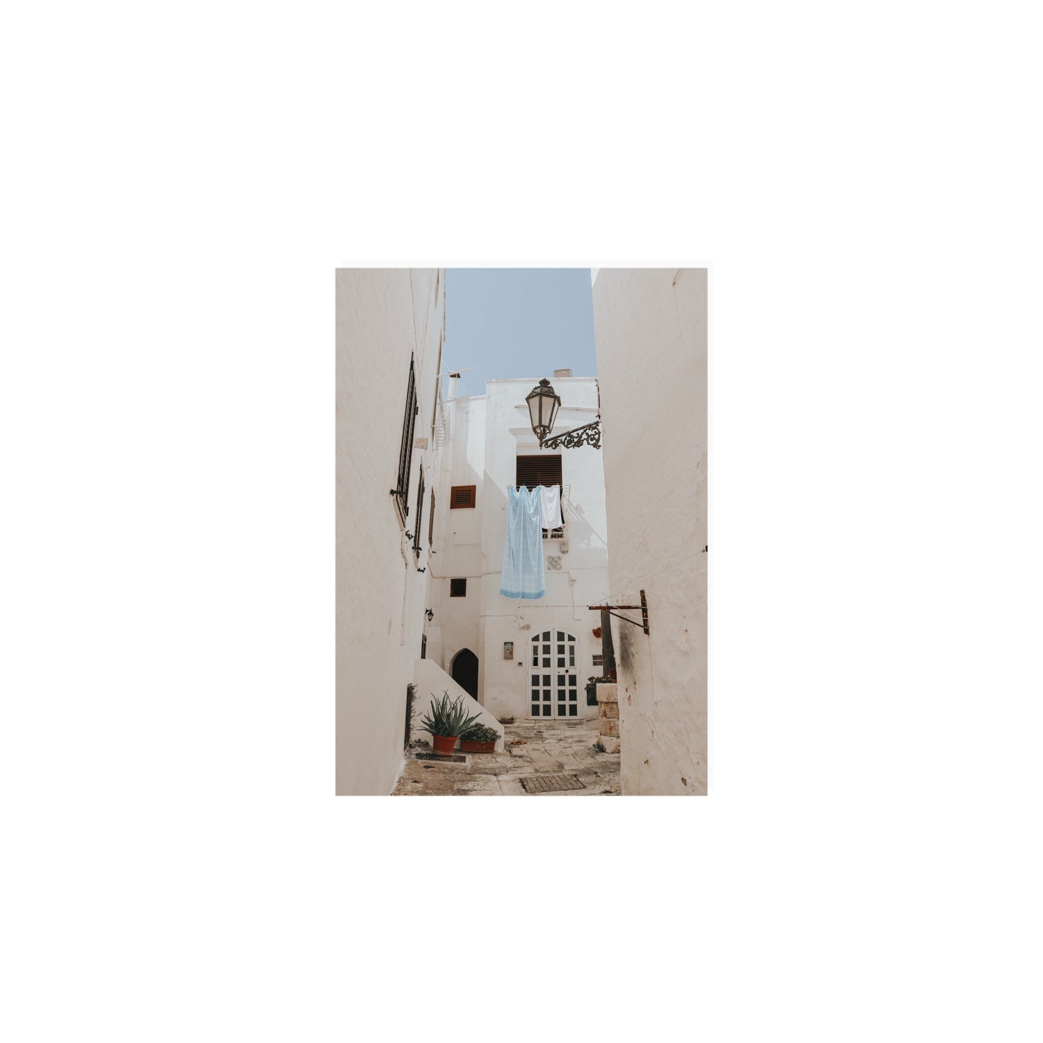 Laundry Day fine art print, Puglia, Italy, A5 · 21 x 14.8 cm, Unframed, Fine Art Canvas