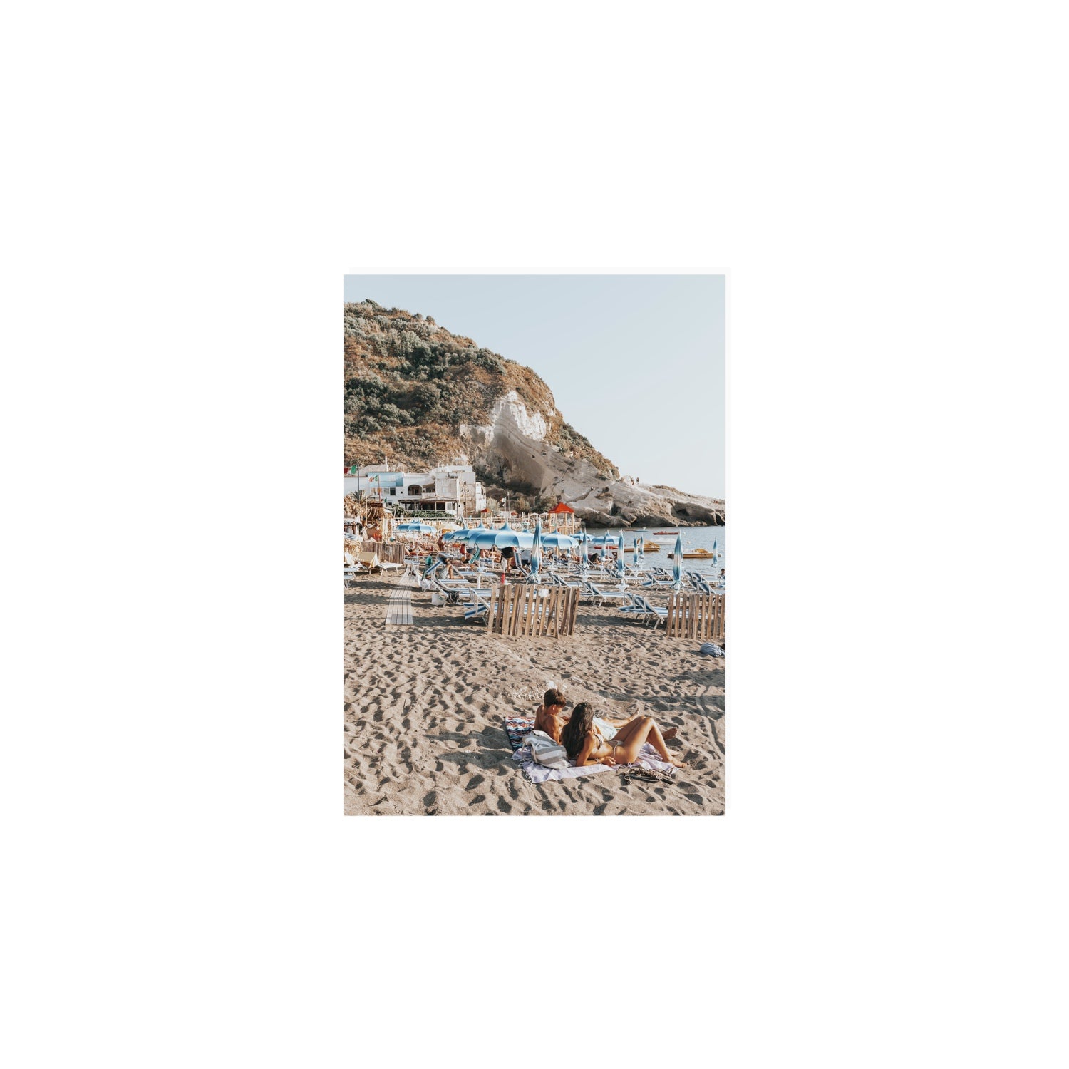 Beach Buddies fine art print, Ischia, Italy, A5 · 21 x 14.8 cm, Unframed, Fine Art Canvas