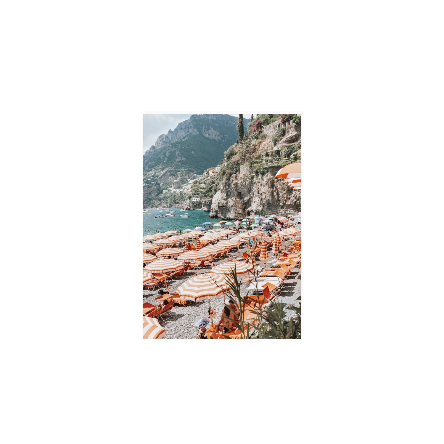 Bagni d'Arienzo Positano decor wall art A5, 21 x 14.8 cm unframed fine art canvas