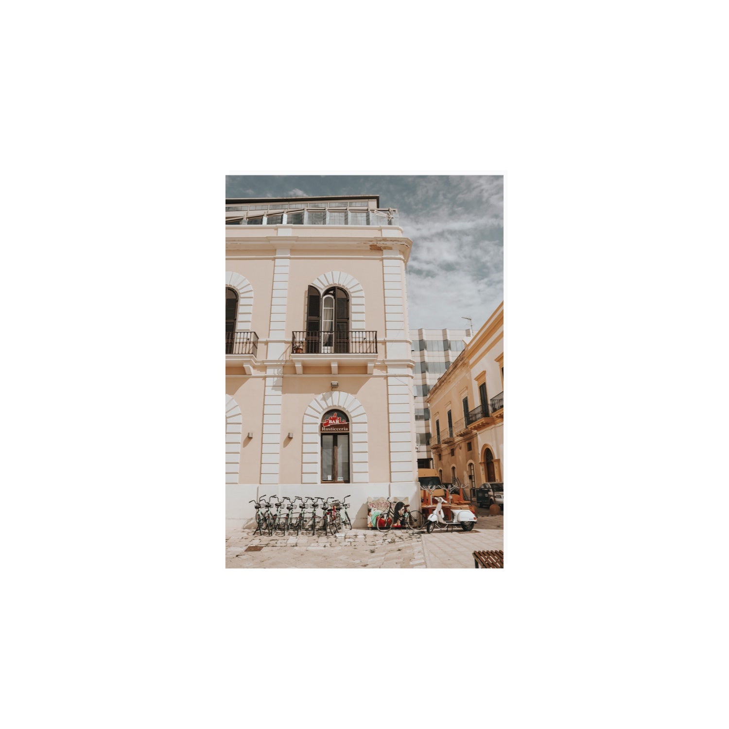Rosticceria Puglia Italian wall art A4, 29.7 x 21 cm unframed fine art canvas