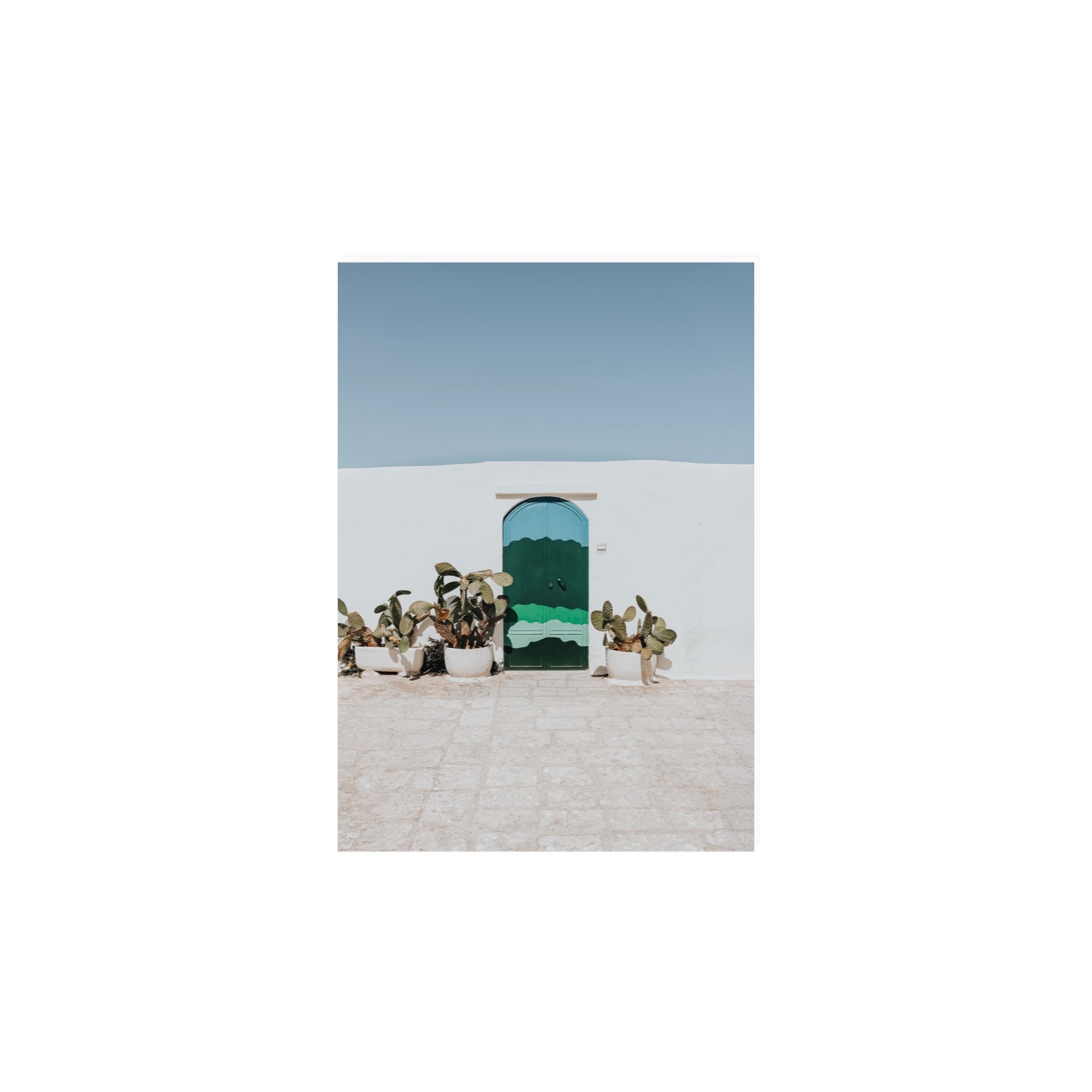 Imaginary Exit Puglia Mediterranean wall art A4, 29.7 x 21 cm unframed fine art canvas
