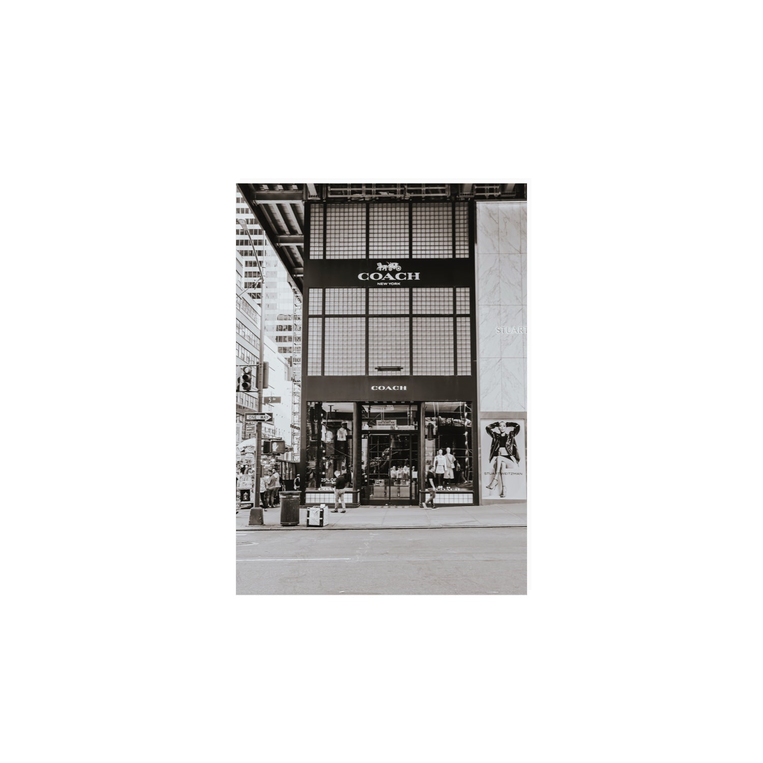 Coach Uptown fine art print, New York, United States, A4 · 29.7 x 21 cm, Unframed, Fine Art Canvas