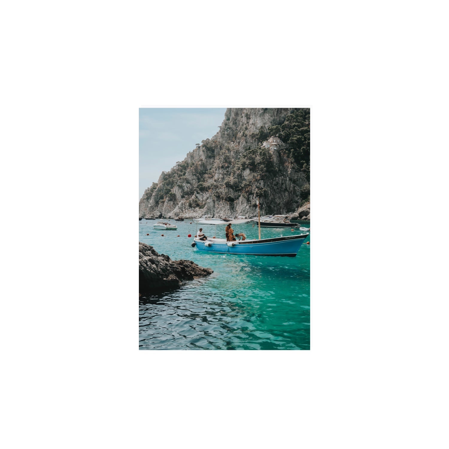 Emerald Escape fine art print, Capri, Italy, A4 · 29.7 x 21 cm, Unframed, Fine Art Canvas