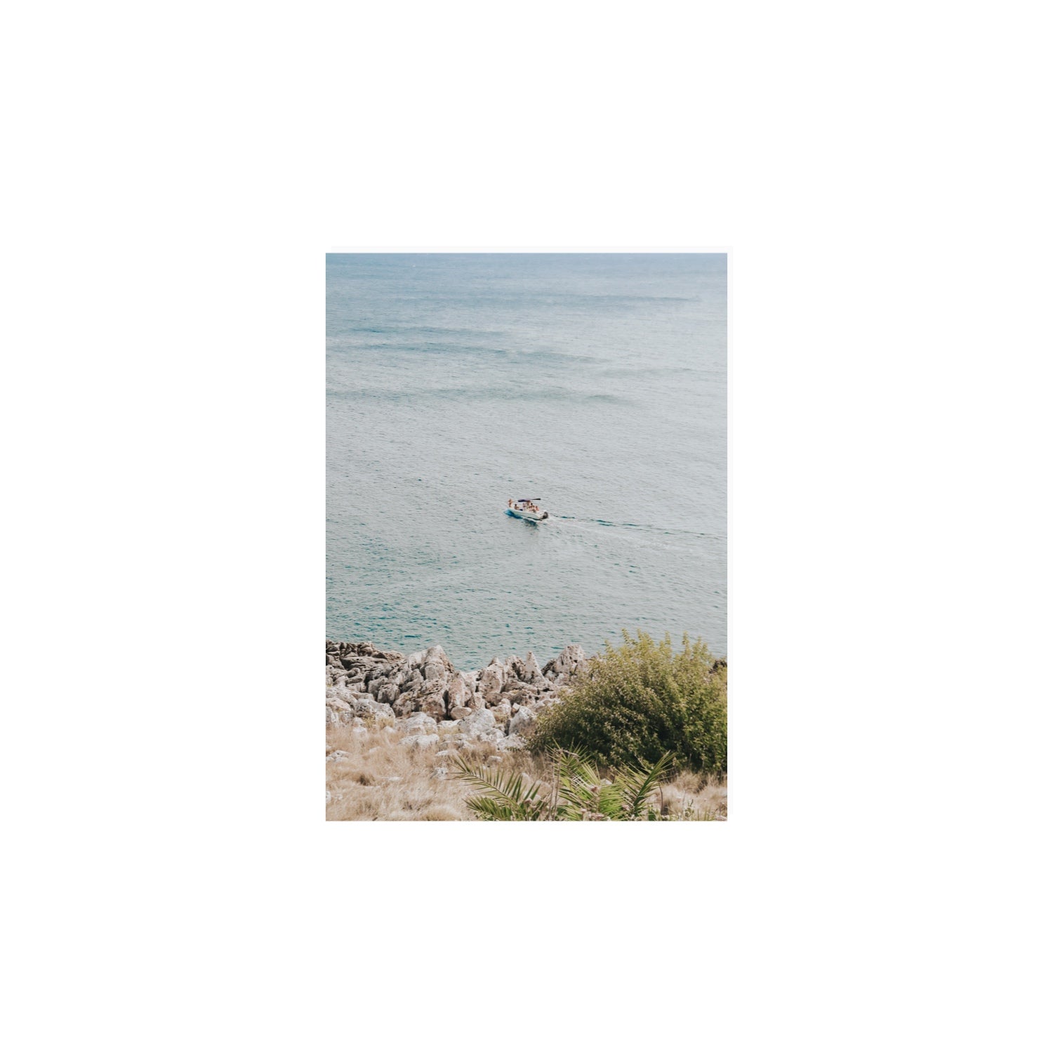 Puglian Departure Puglia coastal Italian wall art A4, 29.7 x 21 cm unframed fine art canvas