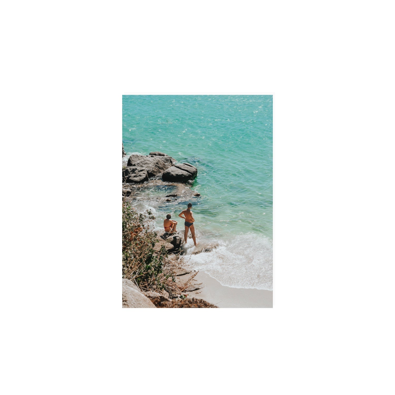 Scene Stealers Mykonos Greek island wall art A4, 29.7 x 21 cm unframed fine art canvas