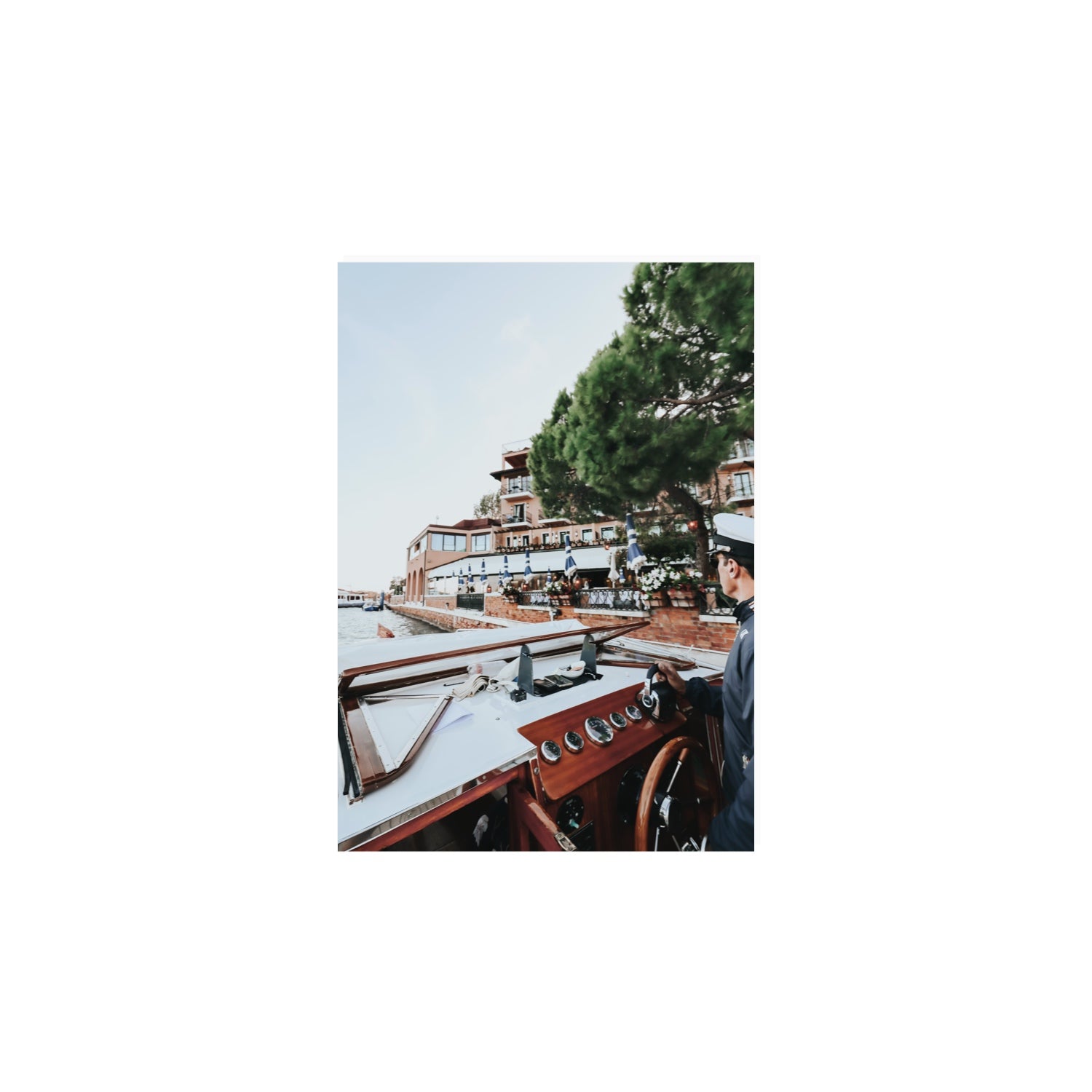 The Driver Venice Canal Italian wall art A4, 29.7 x 21 cm unframed fine art canvas