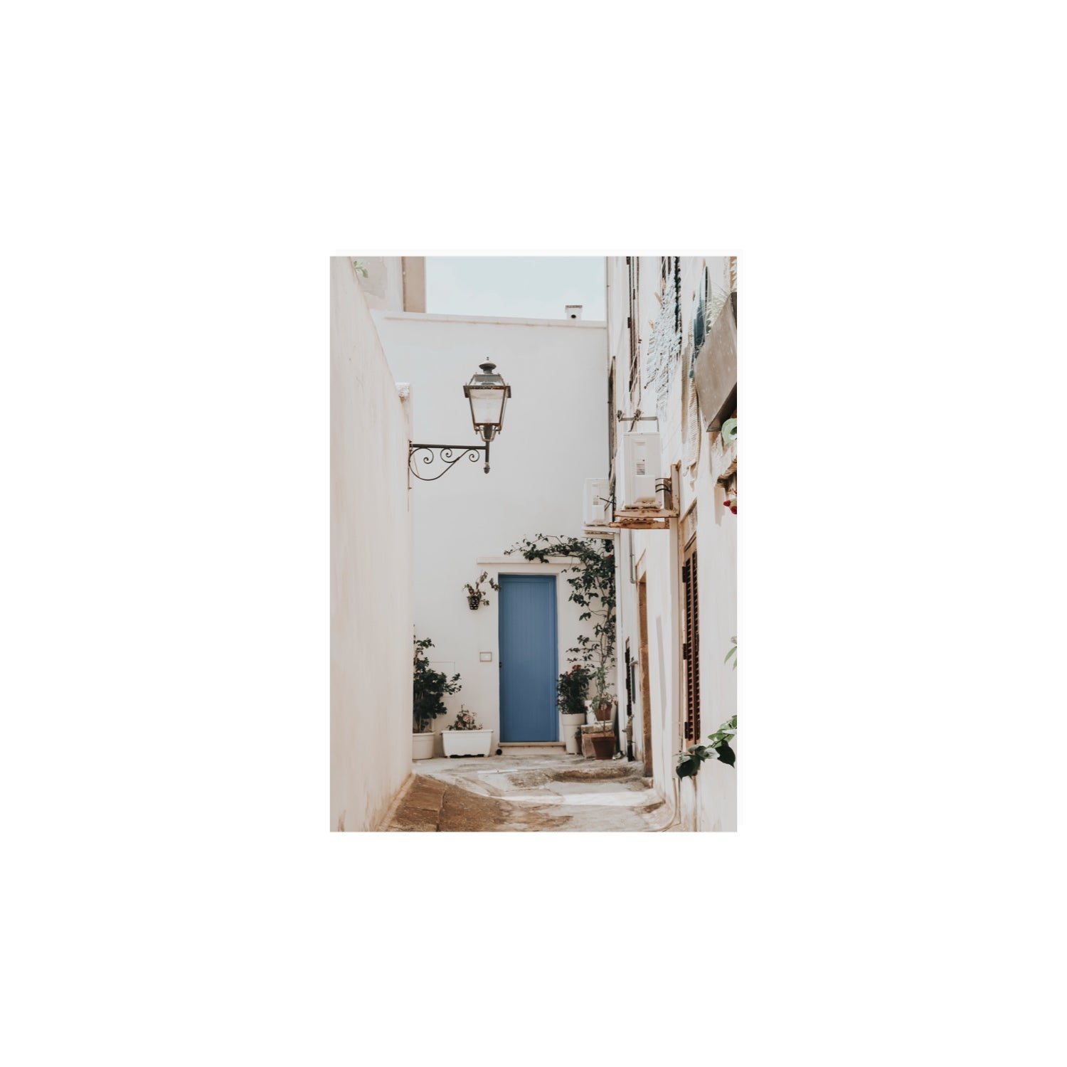 Entry Envy Puglia Ostuni wall art A4, 29.7 x 21 cm unframed fine art canvas