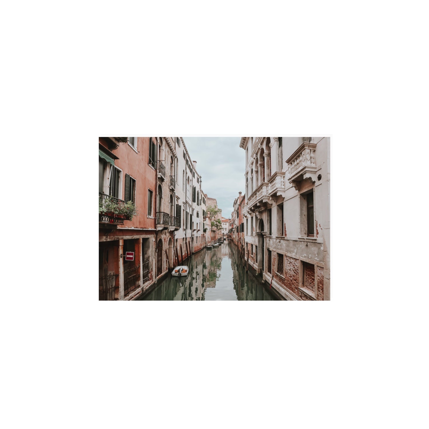 The Floating City Venice Canal Italian decor wall art A4, 29.7 x 21 cm unframed fine art canvas