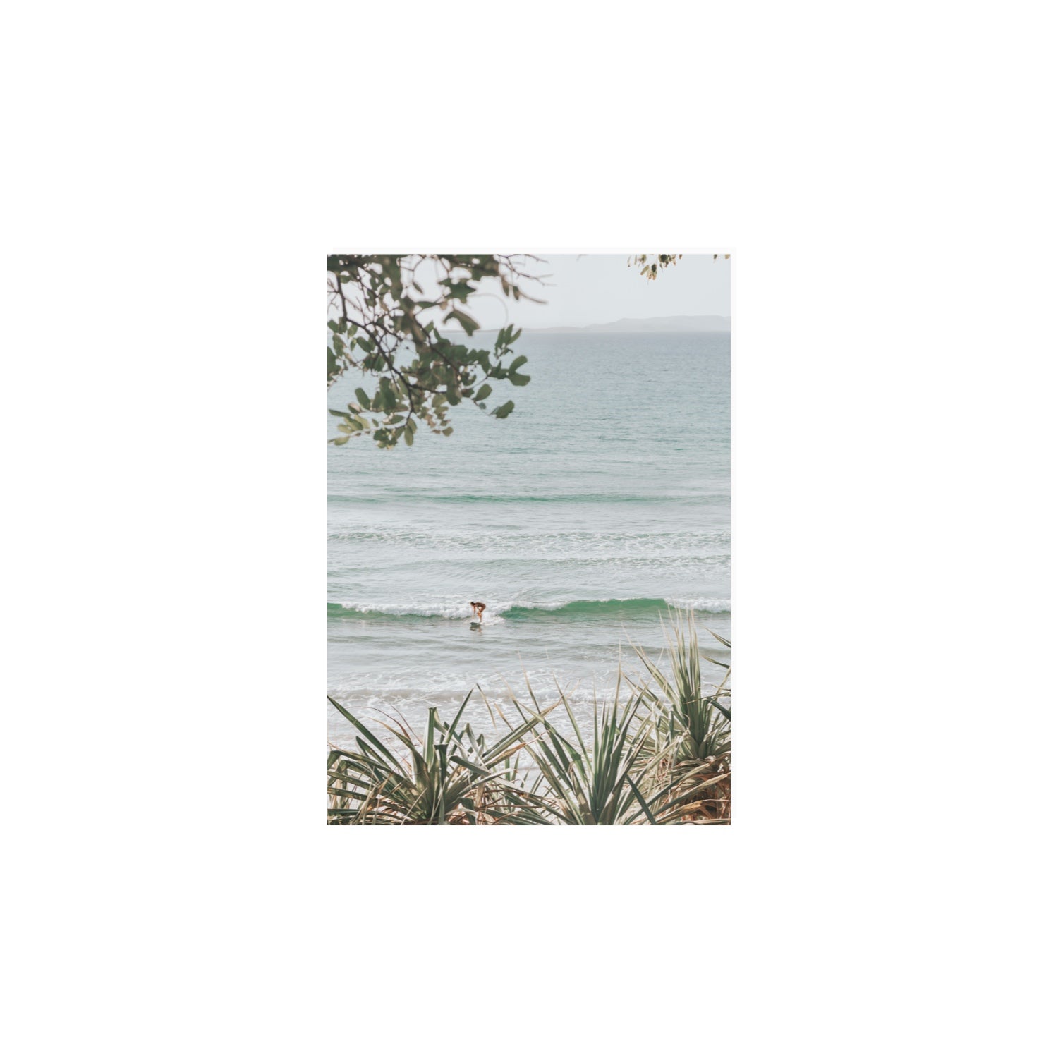 Dream Boat fine art print, Noosa, Australia, coastal scenes artwork, A4 · 29.7 x 21 cm, Unframed, Fine Art Canvas