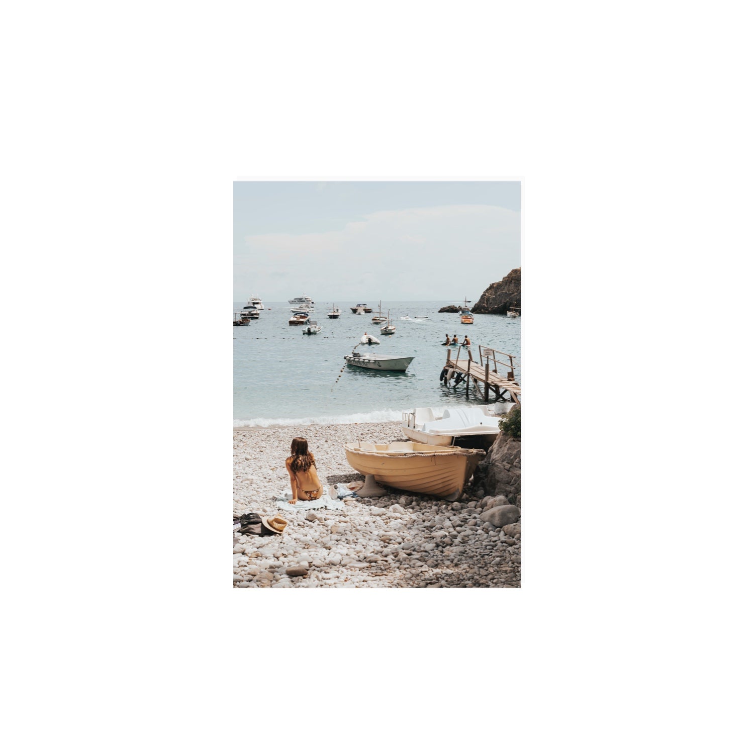 Solo Sojourn Nerano wall art A4, 29.7 x 21 cm unframed fine art canvas