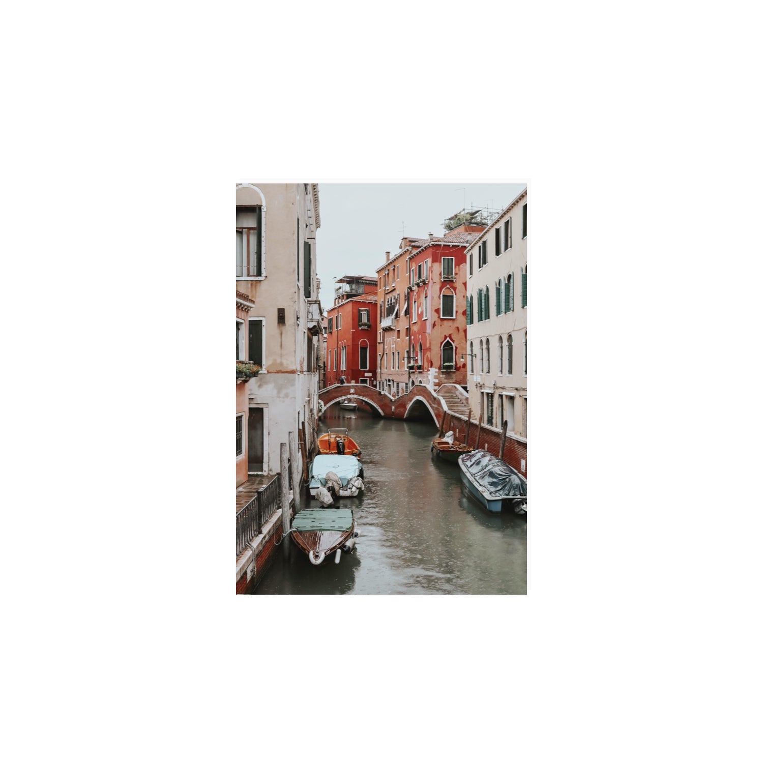 City of Water Venice Italian Mediterranean decor wall art A4, 29.7 x 21 cm unframed fine art canvas