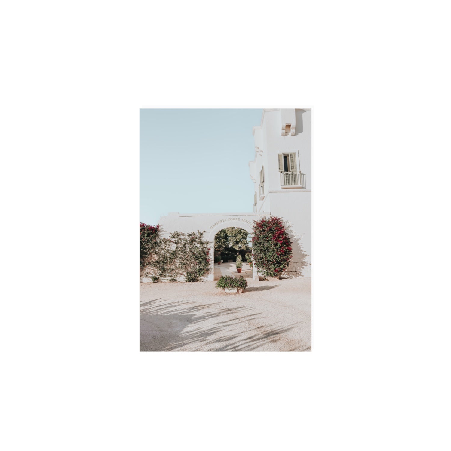 Villa Retreat fine art print, Puglia, Italy, A4 · 29.7 x 21 cm, Unframed, Fine Art Canvas