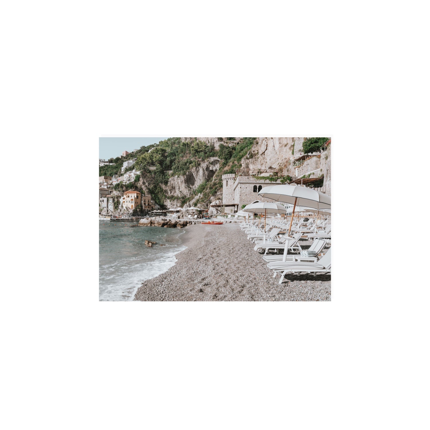Borgo Santandrea fine art print, Amalfi, Italy, A4 · 29.7 x 21 cm, Unframed, Fine Art Canvas