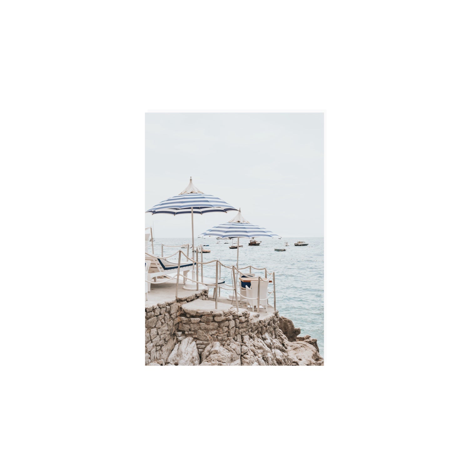 La Scogliera fine art print, Positano, Italy, A4 · 29.7 x 21 cm, Unframed, Fine Art Canvas
