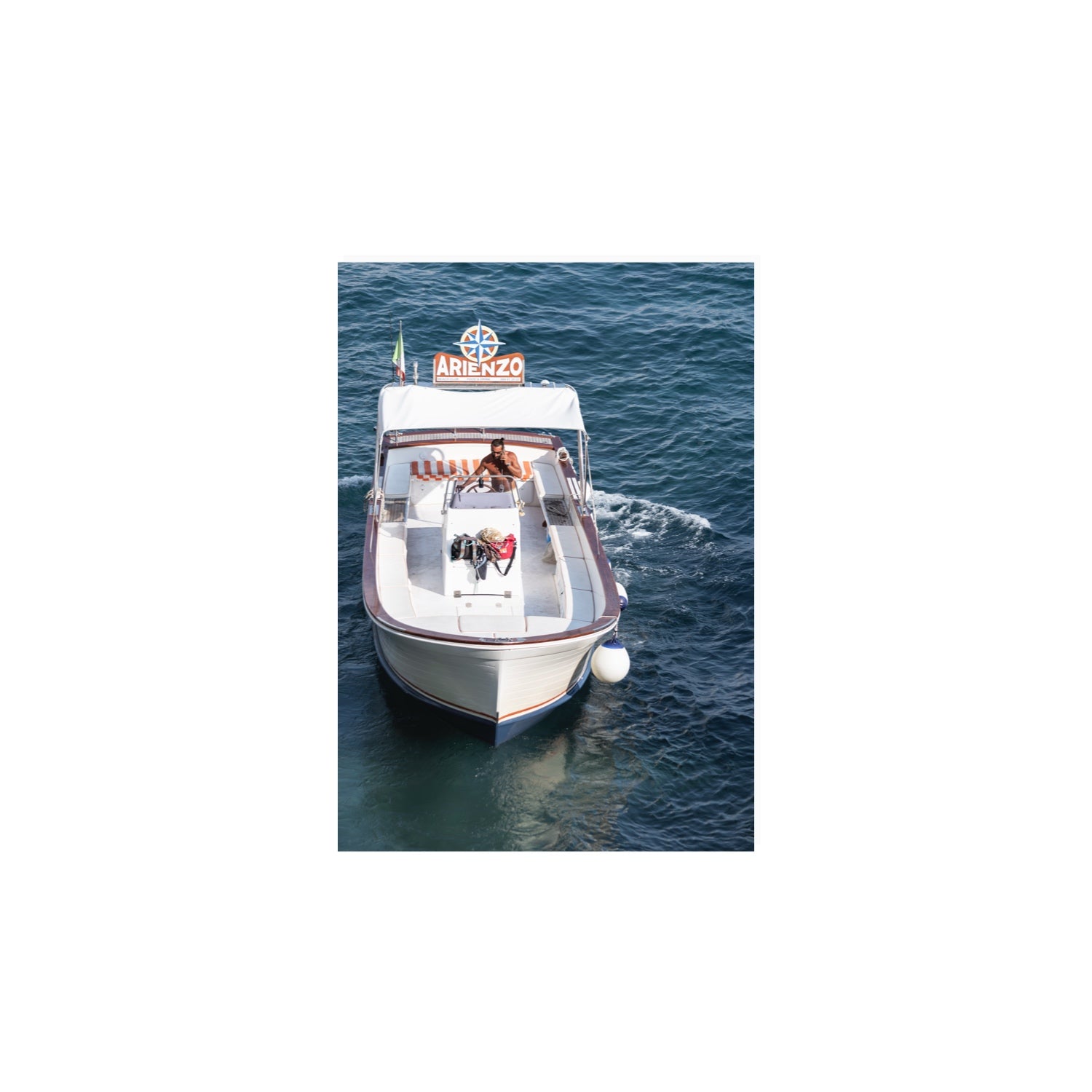 Pilota di Motoscafo fine art print, Positano, Italy, A4 · 29.7 x 21 cm, Unframed, Fine Art Canvas