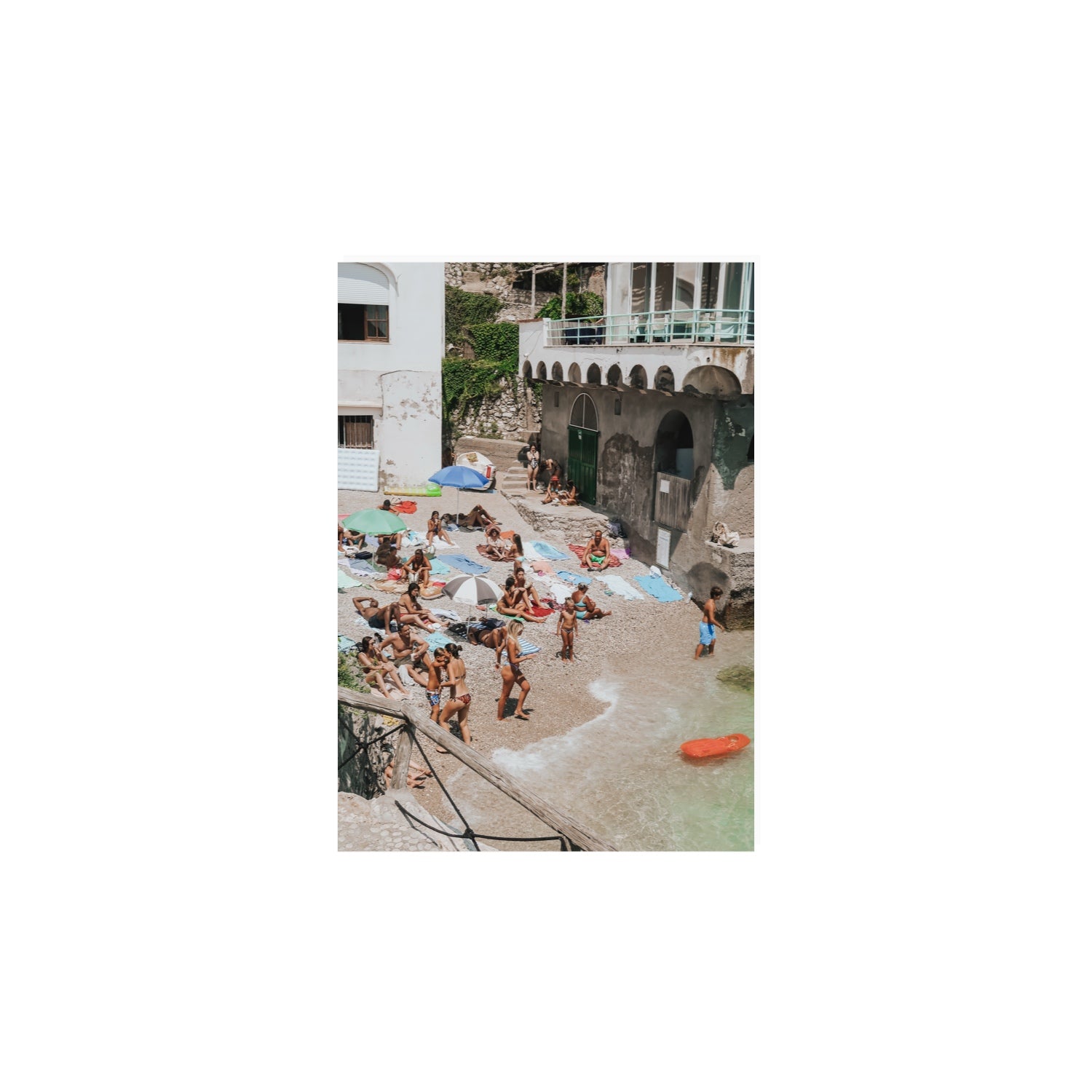 The Sunbathers Oasis fine art print, Capri, Italy, A4 · 29.7 x 21 cm, Unframed, Fine Art Canvas