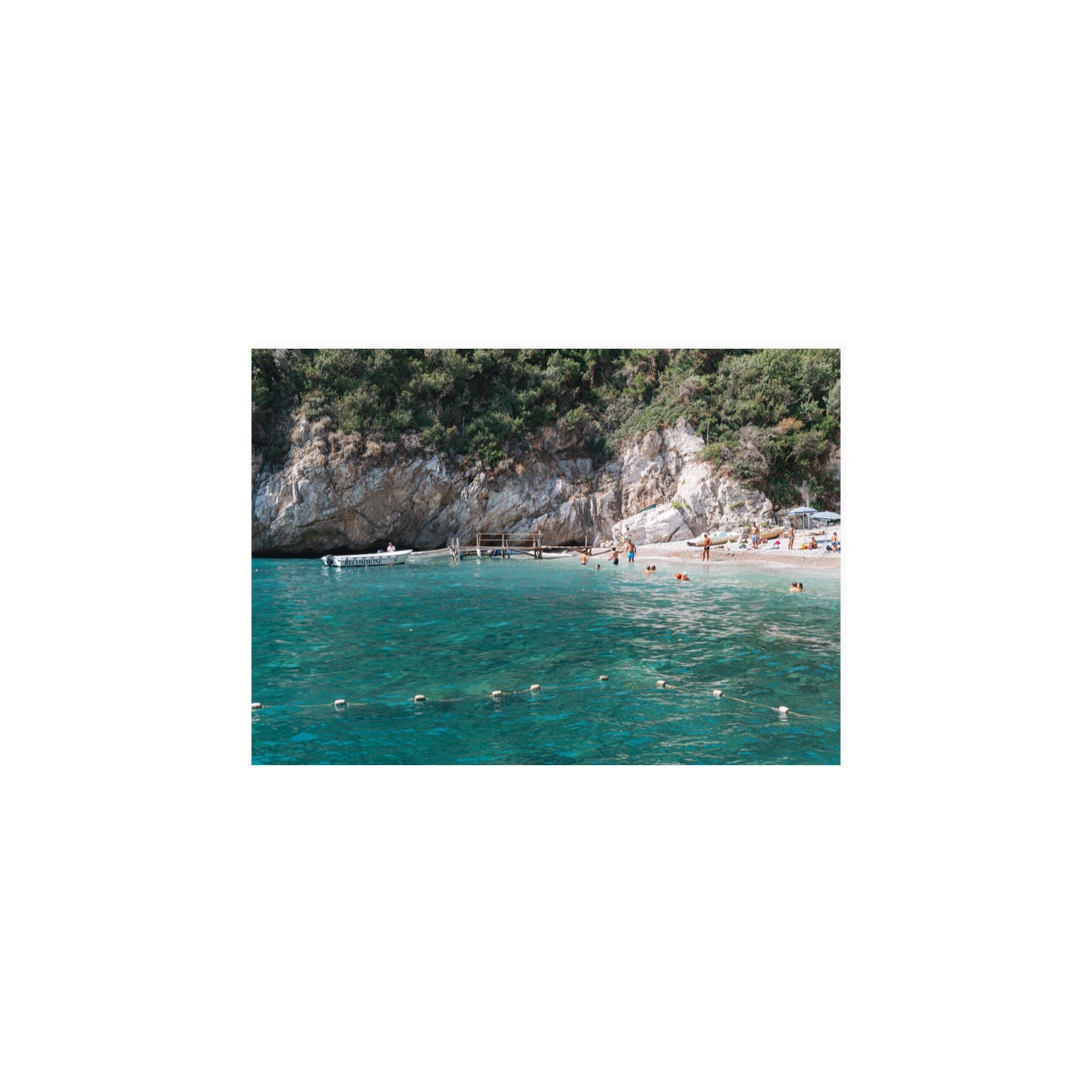Azure Abyss Nerano wall art A4, 29.7 x 21 cm unframed fine art canvas