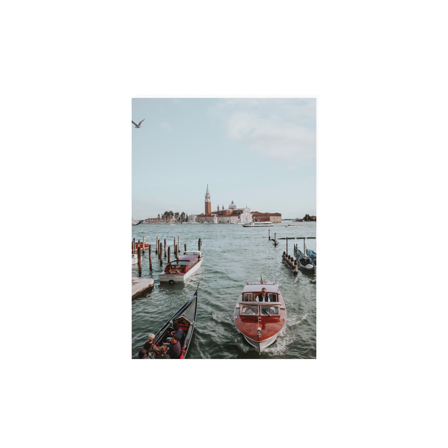 Galleggiante Venice Italian wall art A3, 42 x 29.7 cm unframed fine art canvas