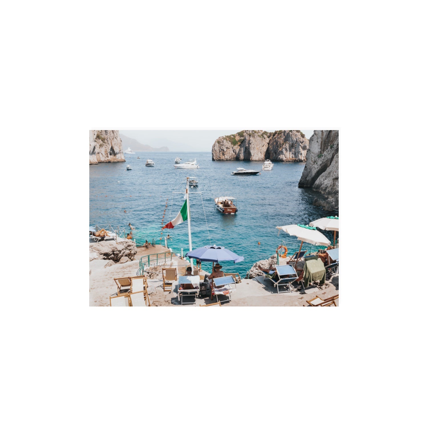 Smooth Sailing fine art print, Capri, Italy, A3 · 42 x 29.7 cm, Unframed, Fine Art Canvas