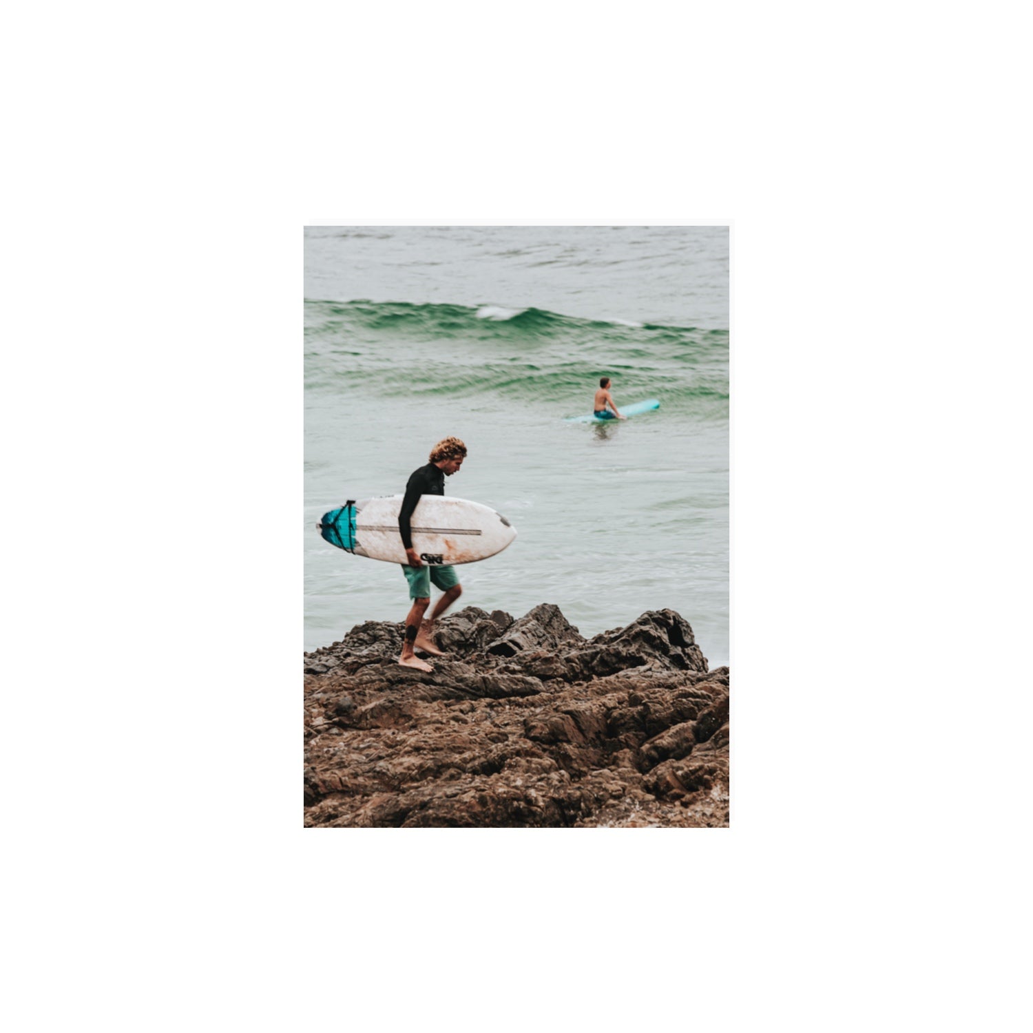 Not All Who Wander Are Lost Byron Bay Surf wall art A3, 42 x 29.7 cm unframed fine art canvas