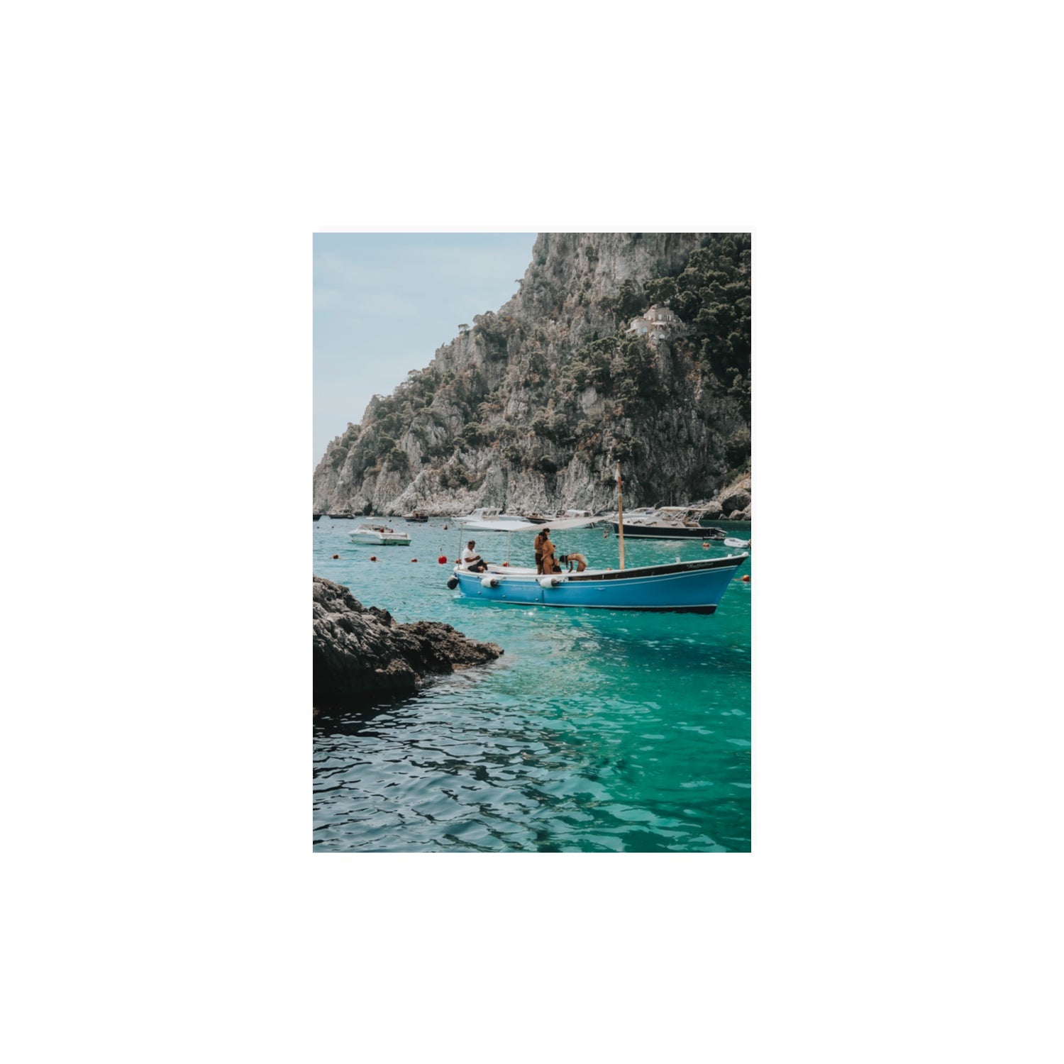 Emerald Escape fine art print, Capri, Italy, A3 · 42 x 29.7 cm, Unframed, Fine Art Canvas