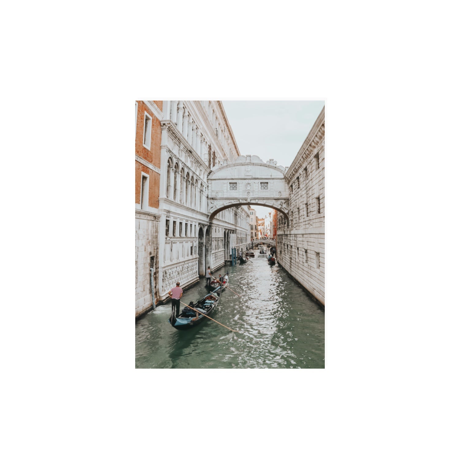 Bridge of Sighs Venice Gondola Italian wall art A3, 42 x 29.7 cm unframed fine art canvas