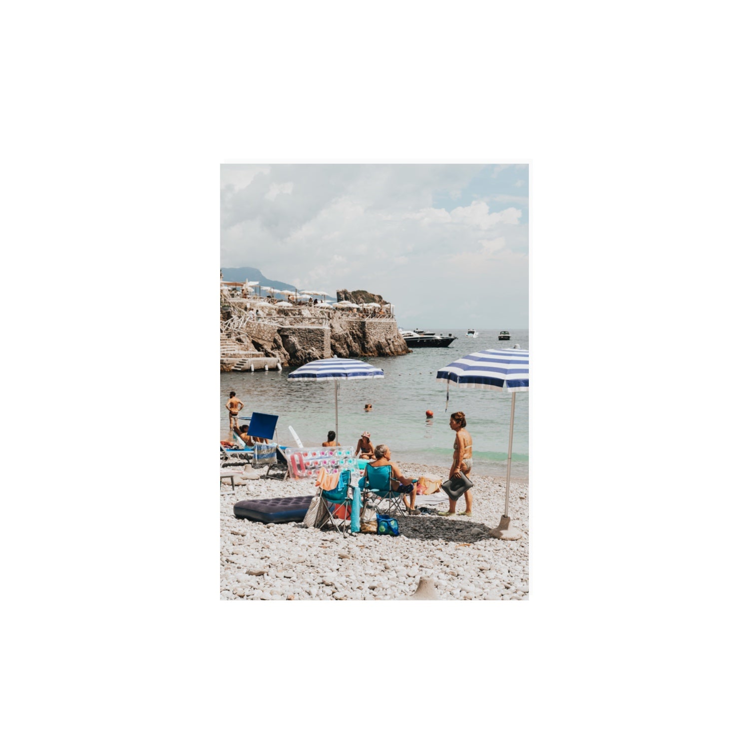 Couple Goals Nerano Amalfi Coast coastal wall art A3, 42 x 29.7 cm unframed fine art canvas