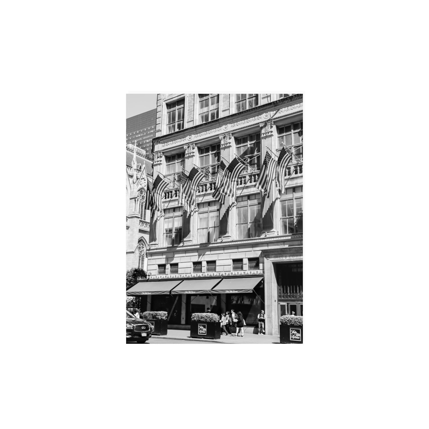 Luxury On Fifth fine art print, New York, United States, A3 · 42 x 29.7 cm, Unframed, Fine Art Canvas