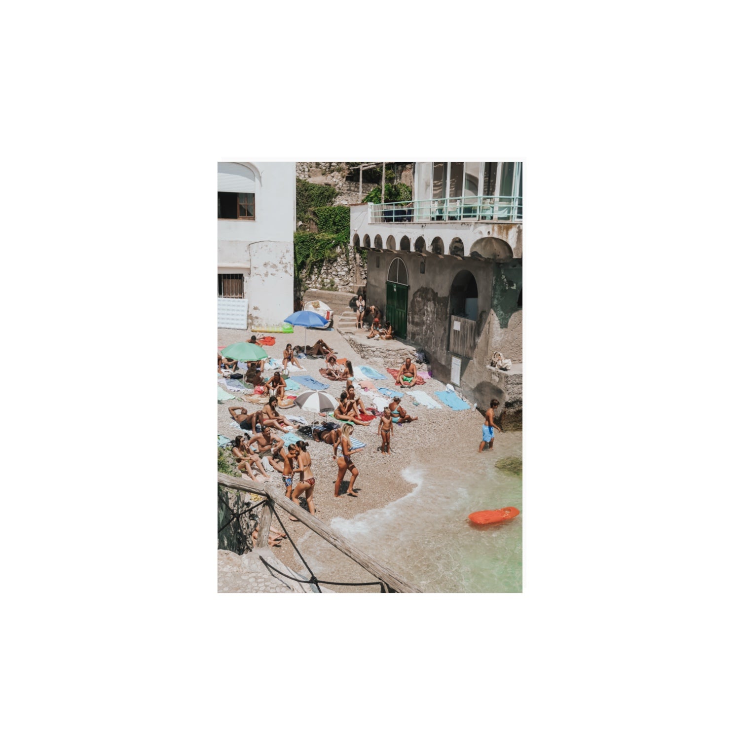 The Sunbathers Oasis fine art print, Capri, Italy, A3 · 42 x 29.7 cm, Unframed, Fine Art Canvas